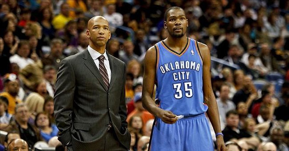 Added bonus of the Monty Williams hire – his established relationship with Kevin Durant