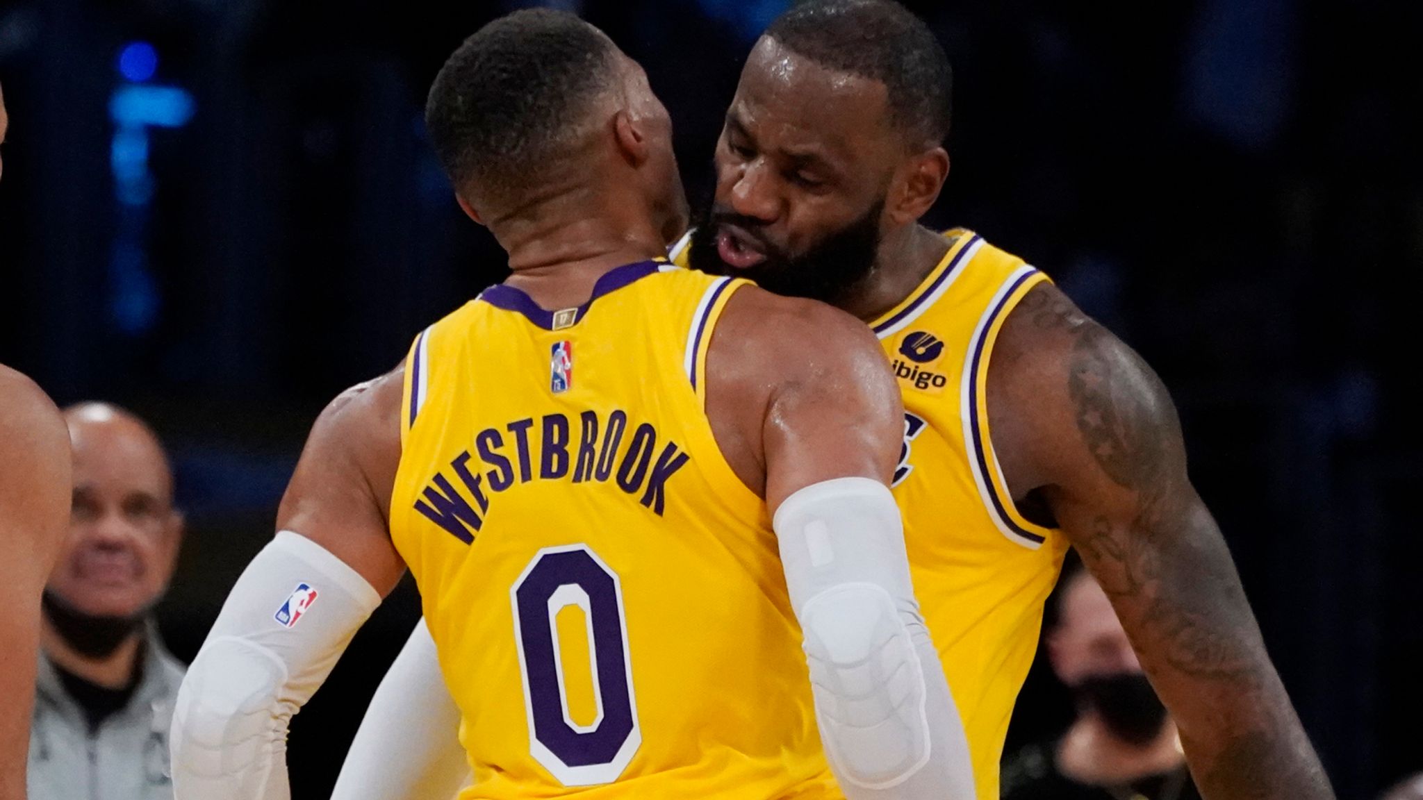 LeBron James, Russell Westbrook and Antony Davis impress in Lakers' tight win over Rockets; Giannis stars as Bucks beat Pistons | NBA News | Sky Sports
