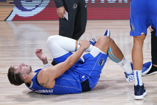 NBA: Luka Doncic leaves Game 3 loss with ankle sprain